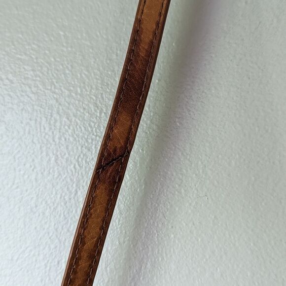 MARGOT New York Whiskey Tan Leather Accordion Crossbody - Picture 9 of 16